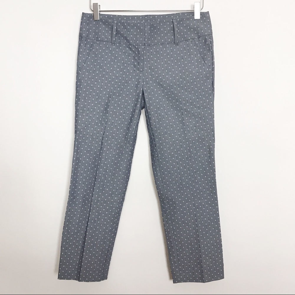 Ann Taylor Signature printed cotton pants 0 NWOT